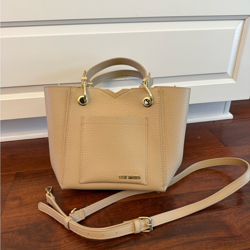 Steve Madden Cream Crossbody Bag